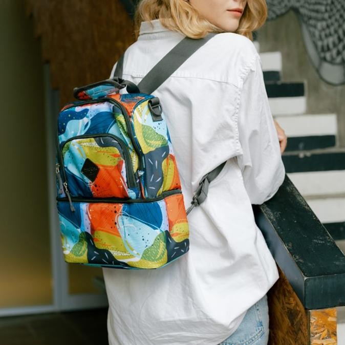 

BLUE- FRECKLES 3IN1 COOLER BAG SUNSET BLUE - TAS PENYIMPAN ASI