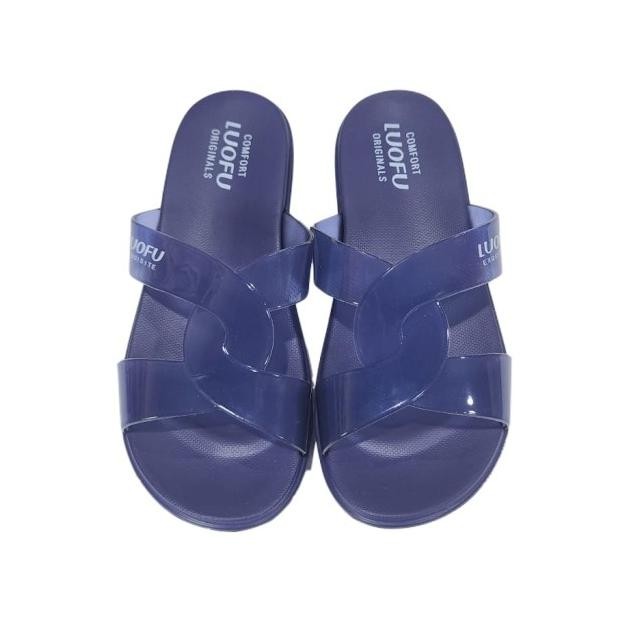 E7190Btbw Luofu Jelly Sandal Wanita Sendal Karet Selop