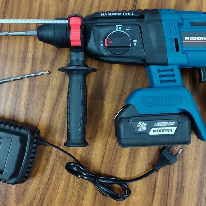 socket - Bor Jack Hammer Drill Cordless Baterai MODERN Rotary Hammer M-100 26mm