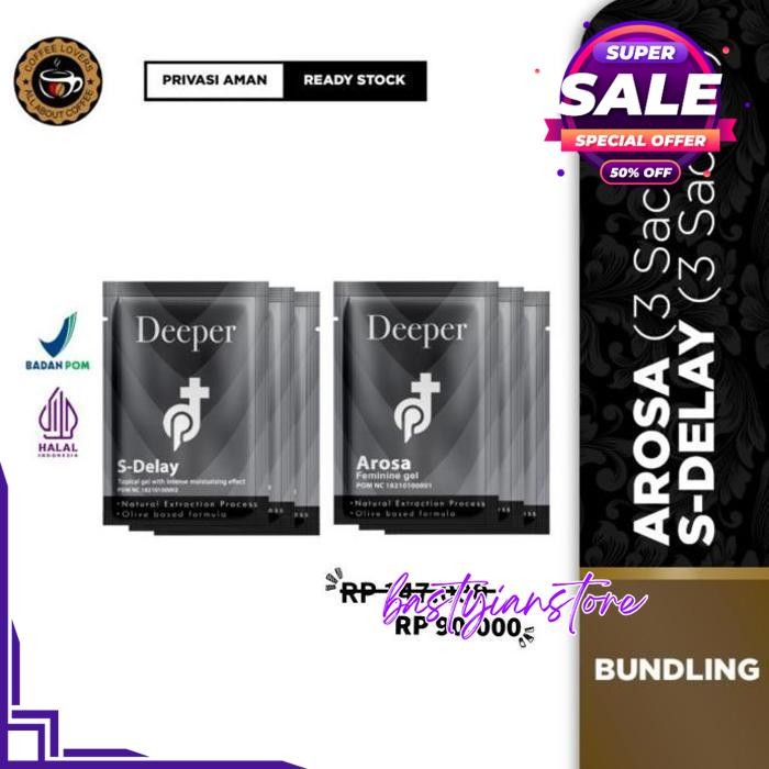 DEEPER AROSA SACHET GEL VITALITAS KHUSUS WANITA  BPOM PRODUK TERBAIK