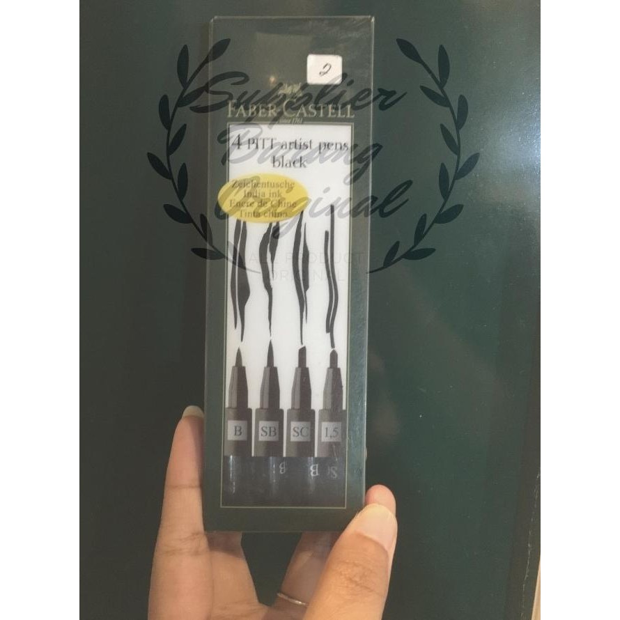 

Best Seller// Faber-Castell | Pitt Artist Pen Black Set 4 Baru