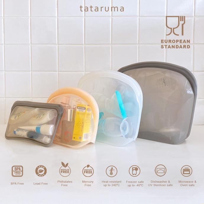 

noona - premium reusable silicone pouch foodgrade tahan panas dingin termurah
