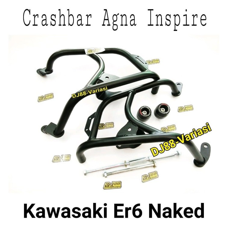 Crashbar agna er6n crash bar pelindung engine mesin guard agna er6 sli