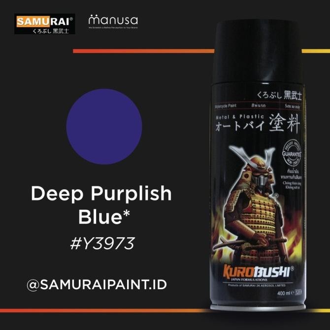 

BLUE- SAMURAI PAINT YAMAHA DEEP PURPLISH BLUE Y3973