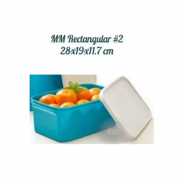 Tupperware MM Rectangular #2 Box Multifungsi - Original Terlaris