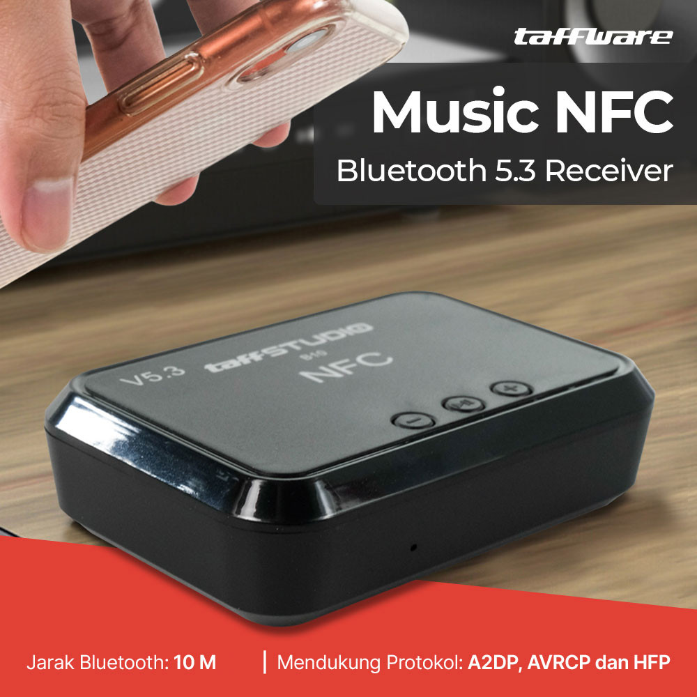 

- TaffSTUDIO Music NFC Bluetooth 5.3 Receiver - B10 -