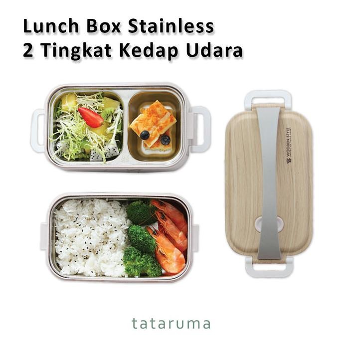 

kyoto - lunch box stainless 2 tingkat kedap udara termurah