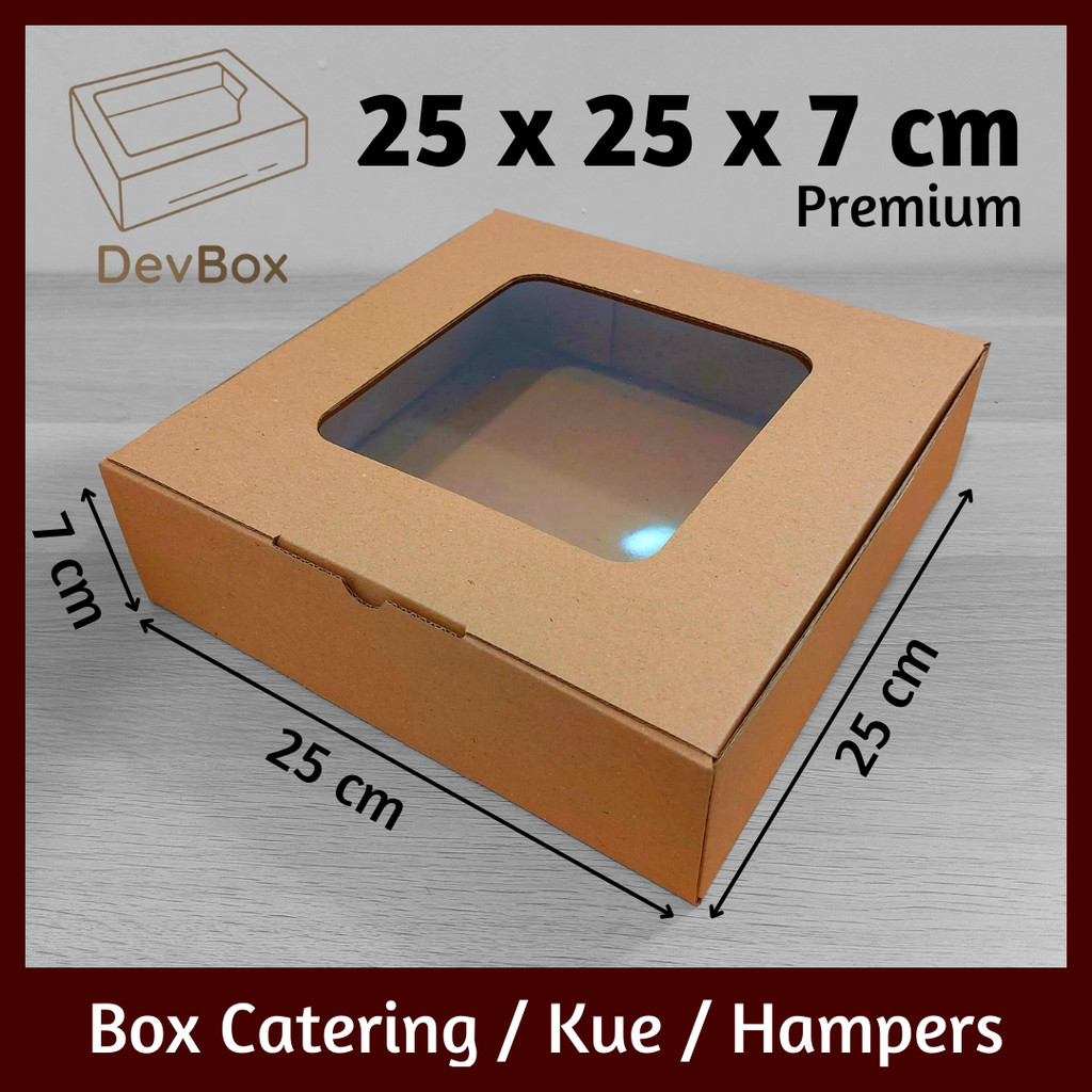 

Kardus Mika 25 x 25 x 7 cm | Kotak Makanan, Catering, Kue, Hampers, Hadiah | Model Pizza Tanpa Lakban