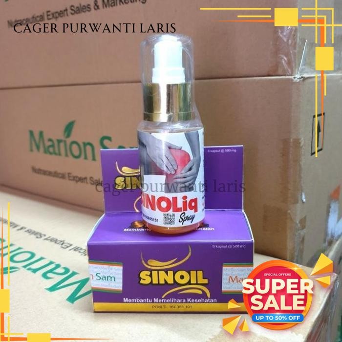 PAKET SINOIL + SINOLIQ SPRAY SENDI ,ENCOK ,REMATIK, ASAM URAT BEBAS ONGKIR!!