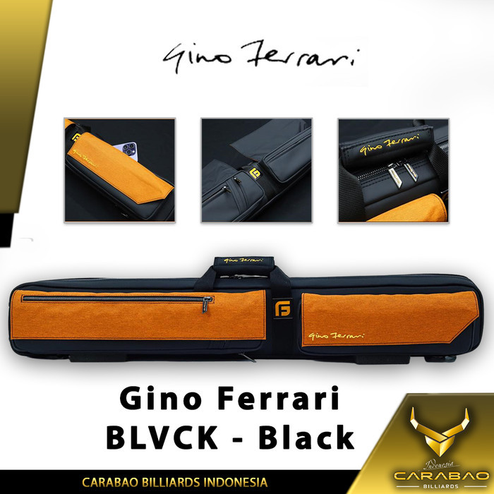 Gino Ferrari Cue Case 4X8 Softcase Blvck Black