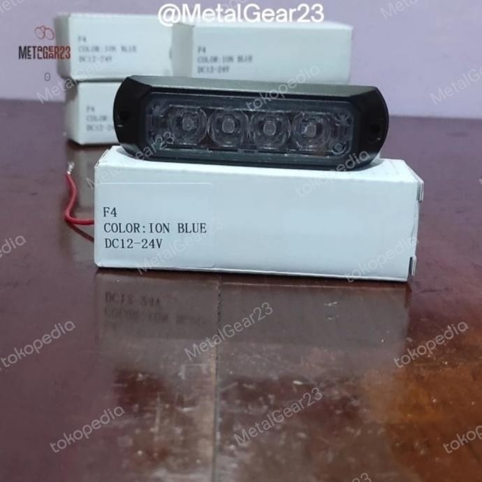 

BLUE- STROBO SPLIT F4 ION BLUE/NOT WHELEN OR FENIEX