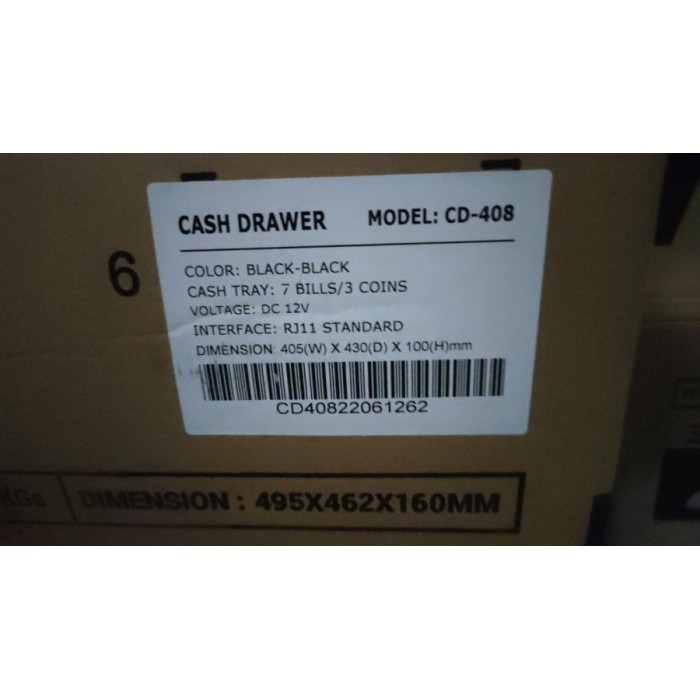 

TERMURAH - CASH DRAWER LACI UANG KASIR Iware CD-408 CD408 7BILL 4 KOIN bill coin