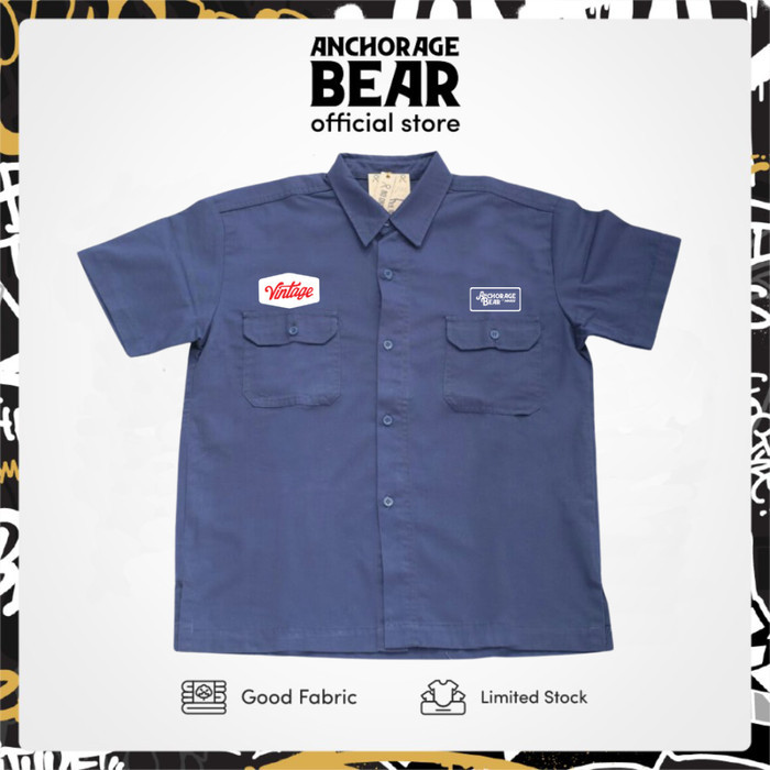 Anchorage Bear Workshirt Kemeja Bengkel Haagen Streetwear Limited Edition