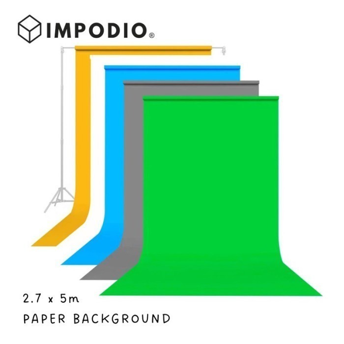 

Paper baground untuk studio seamless warna solid 2.7 x 5m IMIO