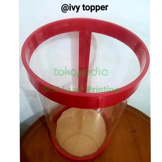 Tabung Aquarium Es Buah Acrylic Bulat Wadah Numan Akrilik