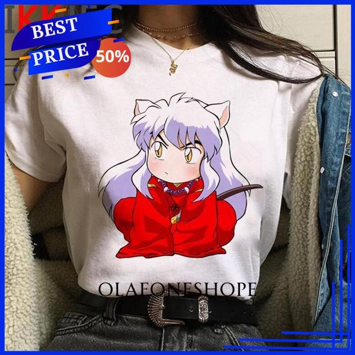 KAOS INUYASHA - KAOS DEMON INUYASHA - SESSHOMARU - SUMIKKO GURASHI -KAGOME 2 BY OLAFONESHOPE ONGKIR 