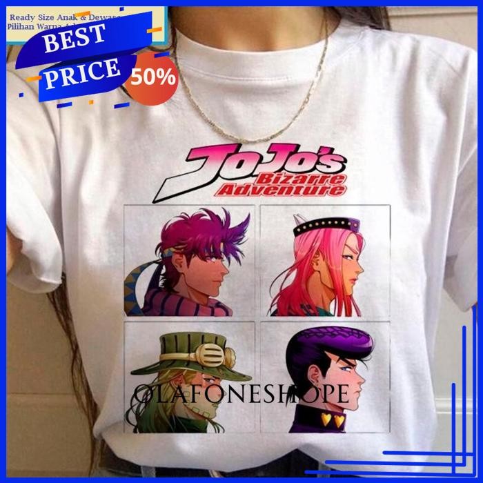 KAOS MANGA ANIME JOJO BIZARRE ADVENTURE - JOJO BIZZARE T SHIRT PRIA WANITA BY OLAFONESHOPE EKSLUSIF 