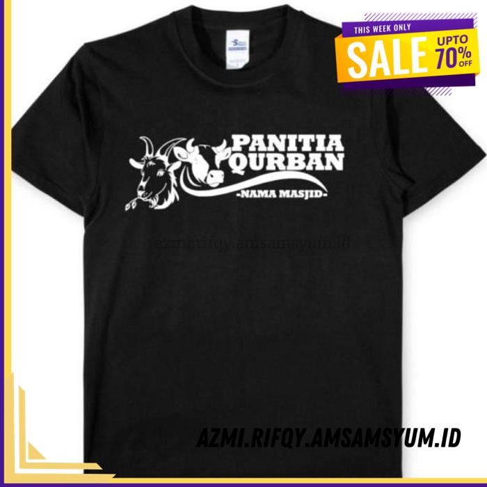 (DONE) KAOS TSHIRT BAJU MURAH COMBED 30S DISTRO PANITIA QURBAN KURBAN SAPI BISA IDUL ADHA KAMBING TE