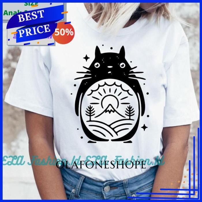 KAOS BONEKA TOTORO STUDIO GHIBLI MIYAZAKI HAYAO MY NEIGHBOR TOTORO / T SHIRT KARTUN CHIHIRO CARTOON 