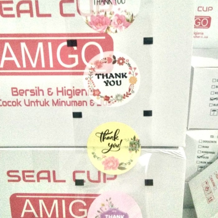 CUP SEALER LID HITAM POLOS 1200PC / SEGEL GELAS PLASTIK SEAL AMIGO