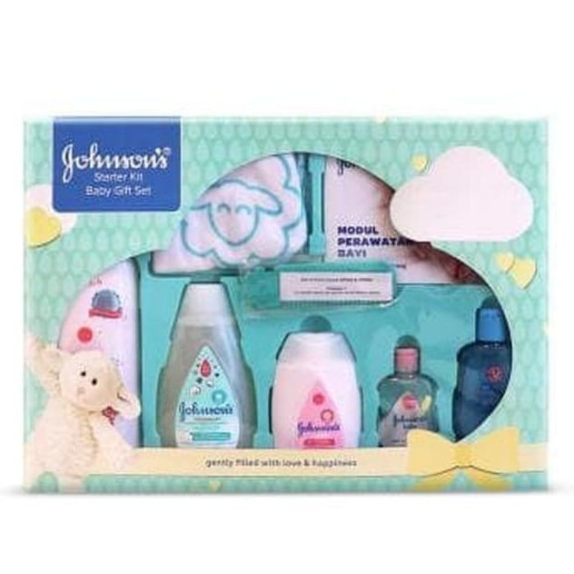 BERMUTU JHONSON BABY GIFT BOX SET - PAKET SABUN SHAMPOO BEDAK BAYI - KADO BAYI
