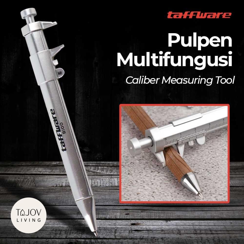 

Pena Pulpen Ballpoint Pen Caliber Measuring Tool Scale Ruler - B100