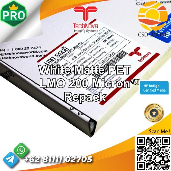 

TERBARU - TECHNOVA LMO 200 Micron Kertas Synthetic Print Cetak A3+ spt Yupo|Ecer