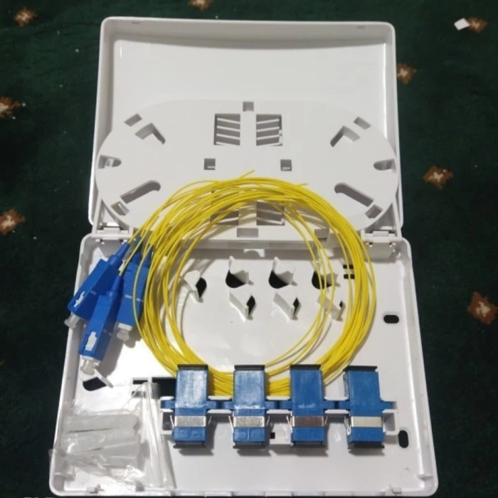 ROSET FO 4 CORE SC LENGKAP ADAPTER PIGTAIL (MINI OTB MINI ODP)