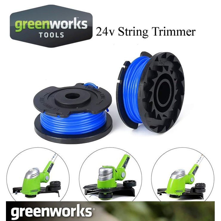 GREENWORKS SENAR POTONG RUMPUT CORDLESS 24V GRASS TRIMMER MESIN 24 V