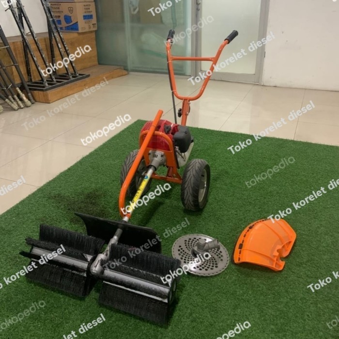 MESIN RUMPUT DORONG MATSUMOTO MM 52 G + ALAT SIKAT LANTAI