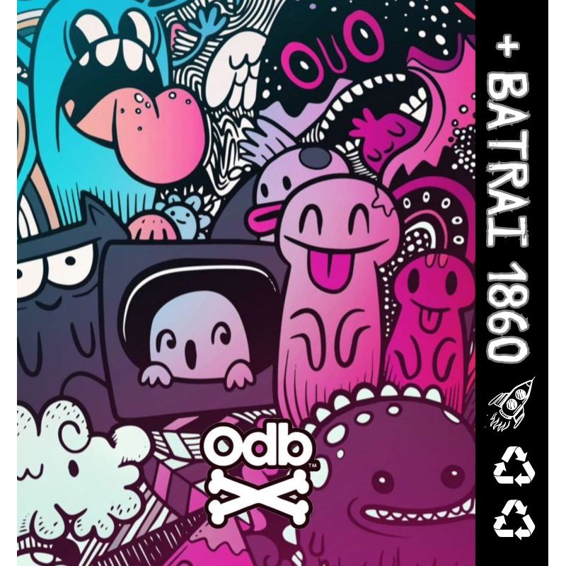 

*Premium Quality* Famstore Stiker Wrap Baterai 18650 Art Random Dan Anti Gores 4 Garskin Custom Stiker Maxdecal Bkn Case COD