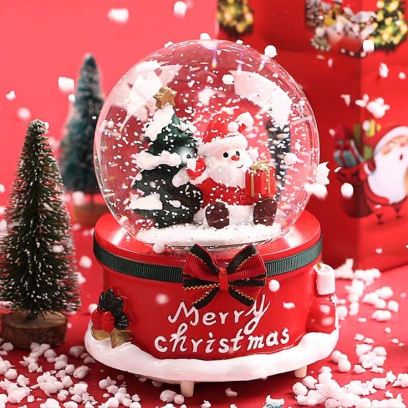 Christmas Crystal Ball Music Box Gift
