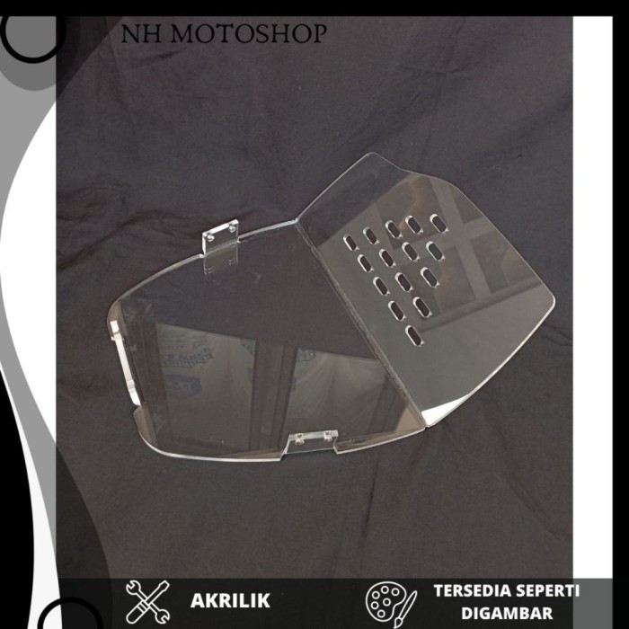 DOWNDRAFT TRANSPARANT PCX 160 SEKAT BAGASI MIKA PCX PEMBATAS BOX PCX