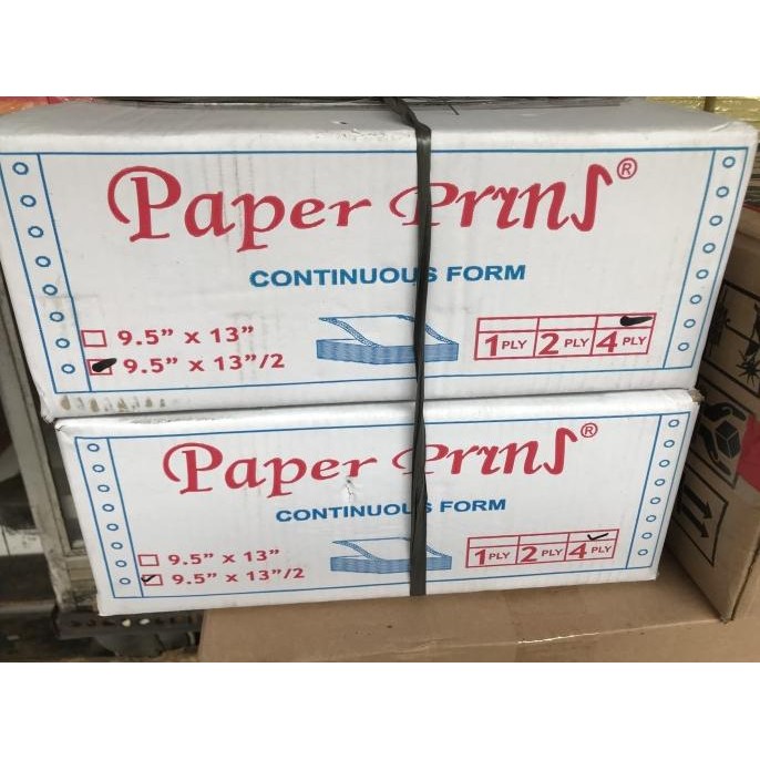 

TERMURAH - Kertas Continuous Form Paper Print 9.5 x 13/2 4 ply