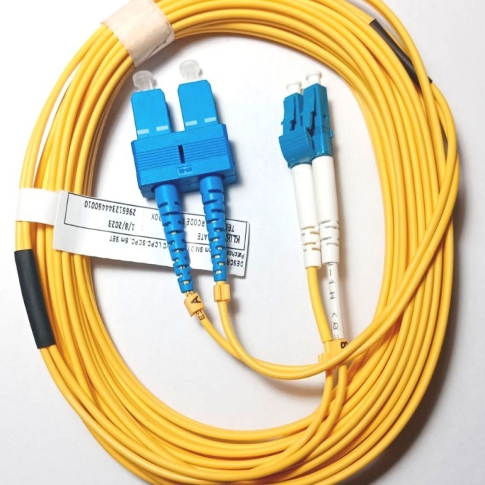 LC-SC SINGLE MODE (SM) DUPLEX 5 METER
