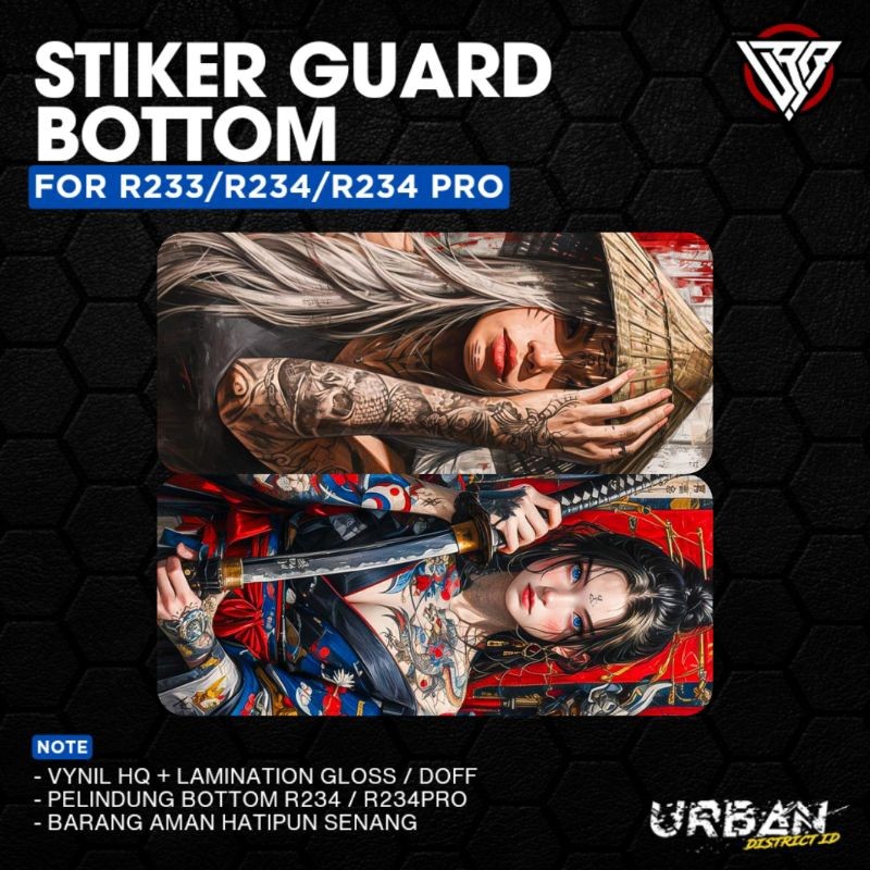 

*Premium Quality* Stiker Pack Bottom Guard R Series 234 233 150 By Urban District G5 Garskin Custom Stiker Maxdecal Bkn Case COD