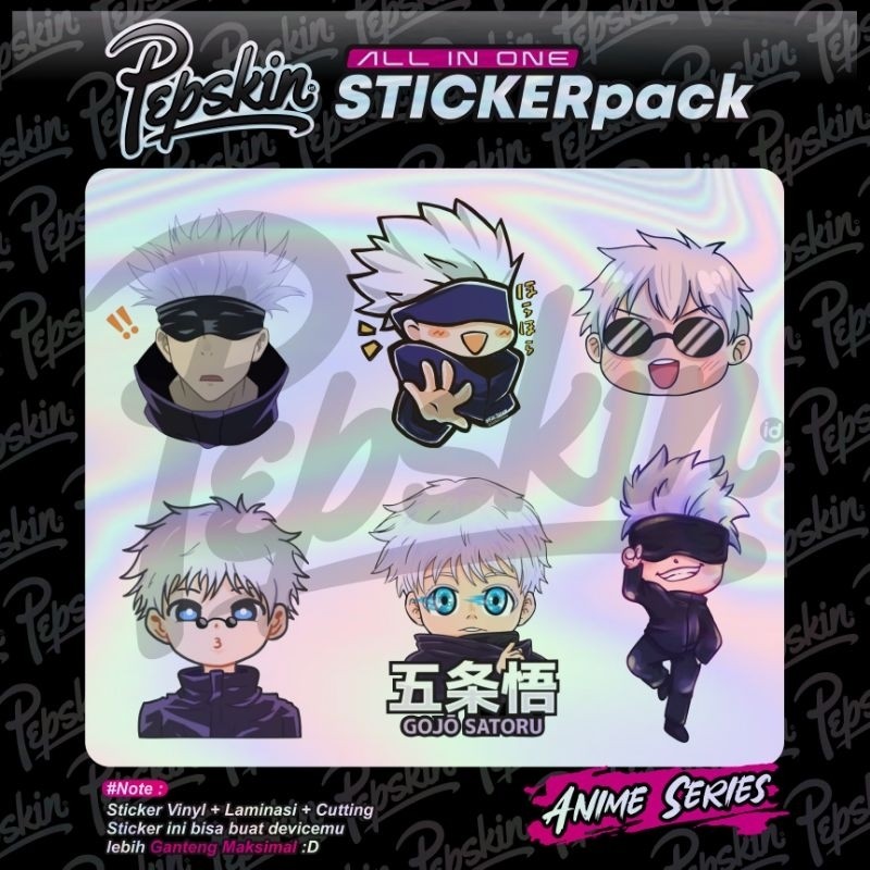 

*Premium Quality* Pack Hologram Jjk Gojo 03 Garskin Custom Stiker Maxdecal Bkn Case COD