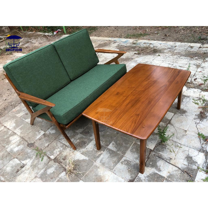 Kursi Sofa Meja Cafe Mid Century Kayu Jati
