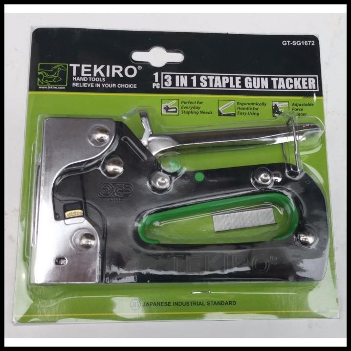 

GRATIS ONGKIR TEKIRO STAPLES TEMBAK 6 - 14 MM STAPLE GUN TACKER 3 IN 1 STEPLES JOK !