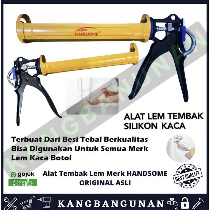 Terbaru Alat Tembak Lem Kaca Aquarium Handsome Silicon Sealant Silikon Akrilik