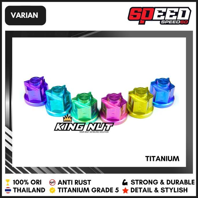 baut titanium set pangkon dudukan mesin yamaha rx king king nut !!