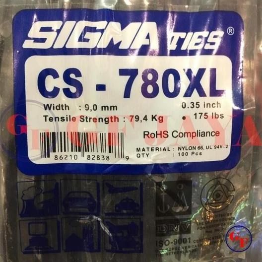 

NEW Kabel Ties / Tis Sigma CS 780 XL / 80cm / 80 cm Hitam / Putih CS780XL