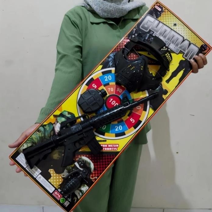 MAINAN SET HELM TAMENG TONGKAT POLISI ANAK EDUKATIF