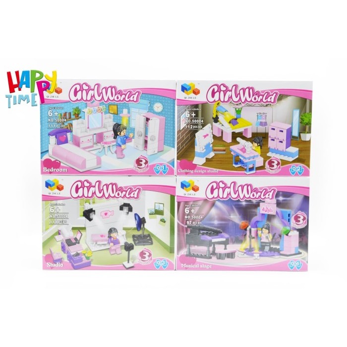 Meno - Mainan Lego Anak Girl World Studio Lego Murah Mainan Anak Perempuan