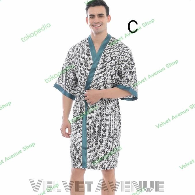 Kimono Pria Marx Baju Tidur Laki Set Outer Kimono Men Piyama Sleepwear RDN