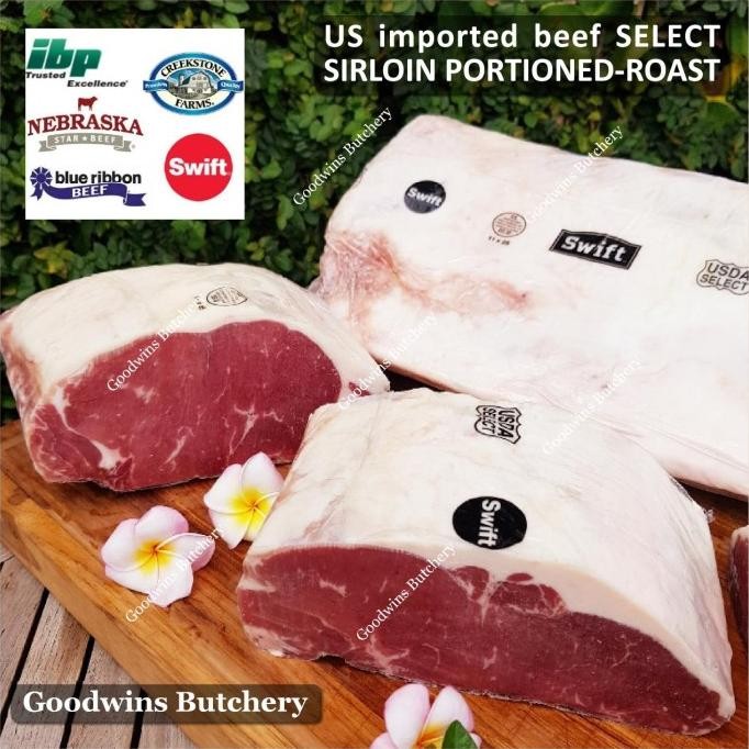 

Sirloin Us Beef Usda Select Daging Sapi Has Luar Whole Cut 5-6Kg Emangnyake