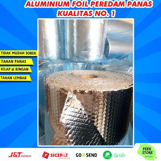 1 ROLL Aluminium Foil Bubble Peredam Panas Atap Rumah Ketebalan 4 mm IQB