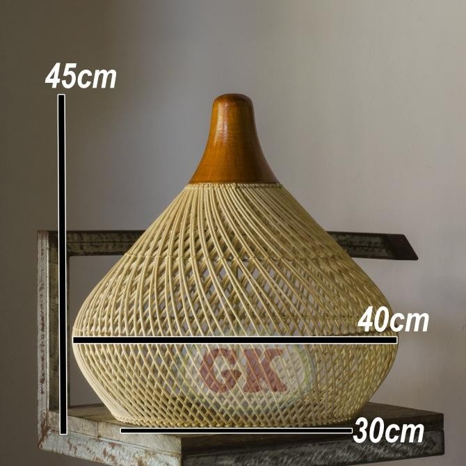 D40 Kap Lampu Gantung Cafe Lampu Dekorasi /Lampu Rotan 1047 Herritra