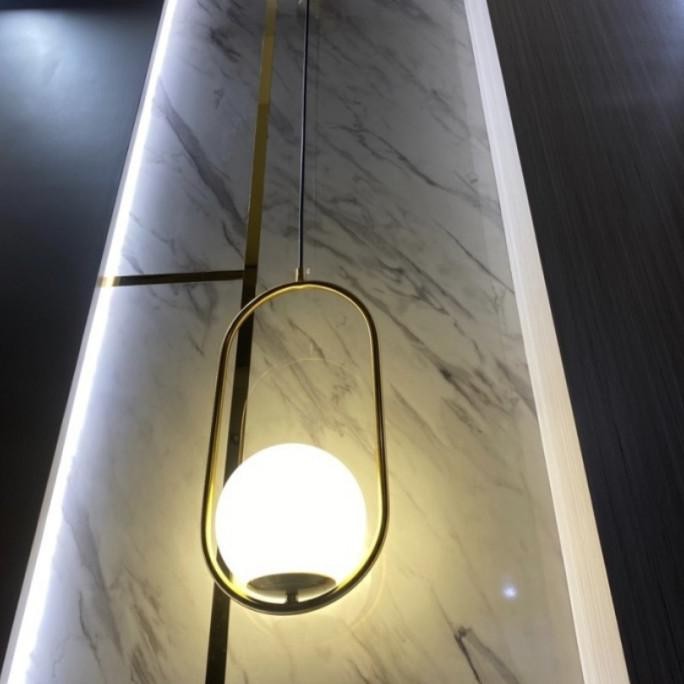 Lampu Gantung Gold Minimalis Modern / Lampu Hias Kamar Jurnnian