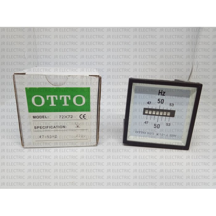 Otto Panel Meter / Frequency Meter Hz Jarum Getar 50Hz Sa-72 45-55Hz